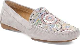 Django & Juliette Womens Larius Loafers In Misty Suede