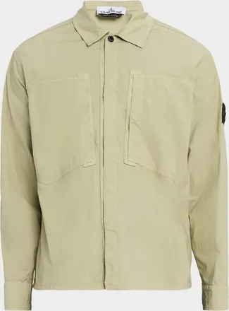 Stone Island Men & apos;s Cotton-Stretch Button-Down Shirt