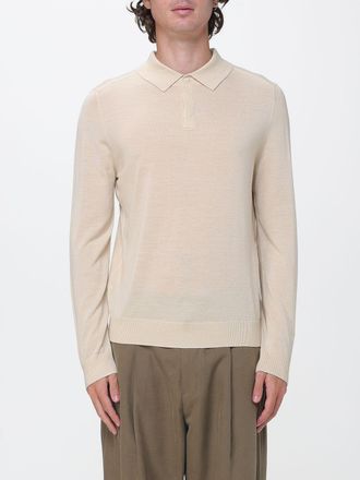 Paul Smith Polo a maniche lunghe in maglia di lana merino con vestibilit&agrave; slim