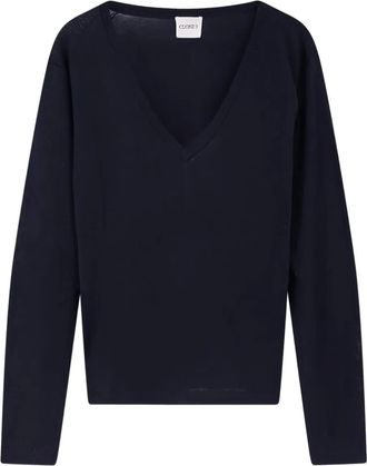 Closed Trui met V-hals - Blauw