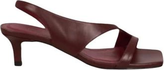 Toral Shoes Loafers - Dames - Sandalen met hakken - Rood - 37 EU - Leer - Schoenen