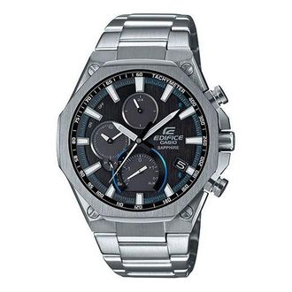 Casio EDIFICE Solar Powered Mens SilverBlack Analog EQB-1100D-1A