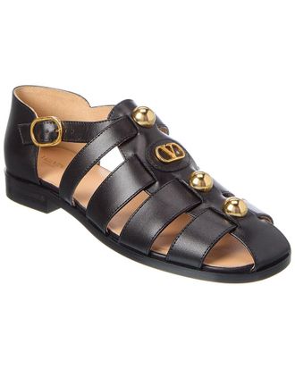 Valentino Vlogo Leather Sandal