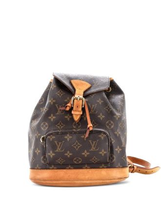 Louis Vuitton Vintage Montsouris Monogram Canvas MM backpack - Brown