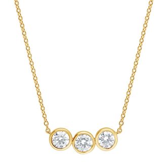 Grown Brilliance 14KT Yellow Gold 0.80 Carat Lab Grown Diamond Necklace for Women
