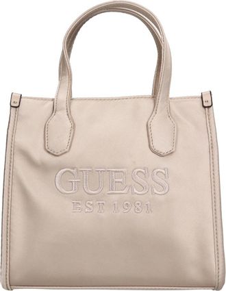 Guess Satin Tas - Dames - Shoppers - Beige - ONE Size - Satijn - Tassen