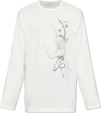 Yohji Yamamoto Hombre, Camisetas, Blanco, Talla: L