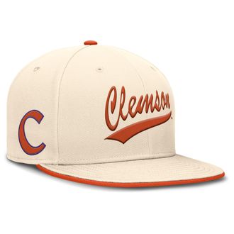 Nike Clemson Tigers Primetime True Nike Mens Dri-FIT College Fitted Hat in Brown | NC110C3GCLN-4EN