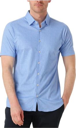 DeSoto Overhemden, Heren, Blauw, L, Blauw Casual Kent Overhemd