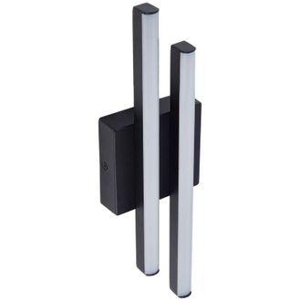 Lindby Lindby L&aacute;mpara De Pared Led Exterior abelia En Negro Aluminio