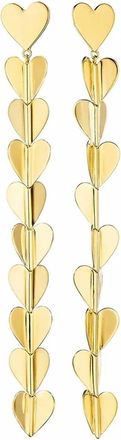 Cadar Womens Wings Of Love Earrings In Gold