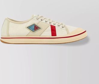 Bottega Veneta eliot canvas sneakers contrast stripe