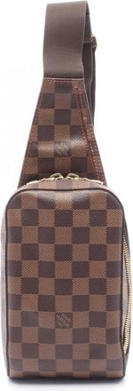 Louis Vuitton Brown Ebene Coated Canvas Pvc Damier Canvas Fanny Pack Sling Bag (Pre-Owned)