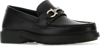 Ferragamo Mens Duglas Loafer Black Leather