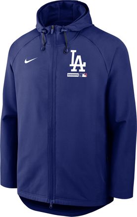 Nike Los Angeles Dodgers Authentic Collection Nike Mens Therma-FIT MLB Full-Zip Hooded Jacket in Blue | 04HC0C6ZLD-FHP