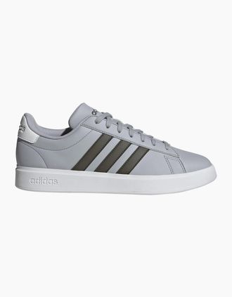 adidas Mens Grand Court 2.0 Lace-Up Low Top Sneakers - Grey - Size: 7.5