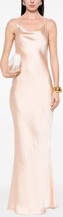 Norma Kamali Womens Maria Slip Gown Dress - Nude - Size X-Small