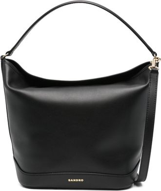 Sandro Tangoso bucket bag - women - CALFSKIN/Cotton - One Size - Black