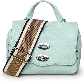 Zanellato Postina Baby - Dames - Handtassen - Blauw - ONE Size - Leer - Tassen