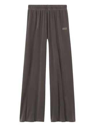 American Vintage Pymaz logo-detail track pants - Grey