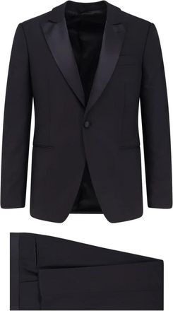 Lardini Tuxedo - Heren - Business pakken - Zwart - M - Wol - Kostuums
