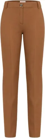 Marella Emmamico 2 Pantalones Rectos - Trousers - Mujer - Marr&oacute;n - 2XS