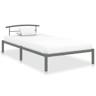 vidaXL Furniture Limited - Estructura De Cama Sin Colch&oacute;n Metal Gris