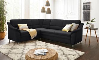 Sit&more Ecksofa »Cardoso L-Form« mit Federkern, wahlweise mit Bettfunktion und Schubkasten