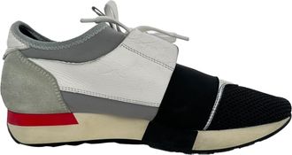 Balenciaga Balenciaga Race Runner sneakers in wit leer en mesh