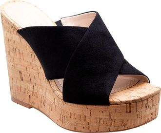 Charles by Charles David Duo Platform Wedge Sandal in Black-Ms at Nordstrom Rack, Size 8.5