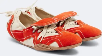 Acne Studios Bilaria leather and suede sneakers