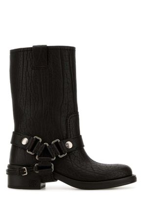 【MiuMiu】モト ラウンドトゥブーツ☆SALE中 Miu Miu Boots − Sale: up to −18% | Stylight