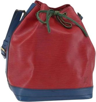 Louis Vuitton Pre-owned Bucket Bag - Dames - Vintage Tas - Rood - ONE Size - Leer - Vintage