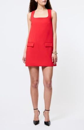 French Connection Square Neck Shift Minidress in 60-Mars Red at Nordstrom Rack, Size 12