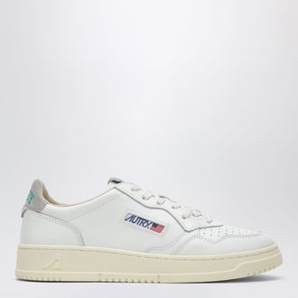 Autry Sneakers Medalist Low in pelle e suede bianca/grigio nuvola