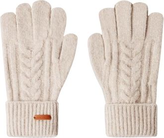 Pepe Jeans London Gebreide handschoenen - Dames - Handschoenen - Beige - ONE Size - Accessoires