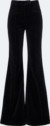 Costarellos Avice cotton velvet flared pants