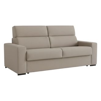 Dmora Sof&aacute; Fijo 3 Plazas Ozegna, Desenfundable, Lavable Made In Italy, Brazos, 220x95 Cm Gris Tortora