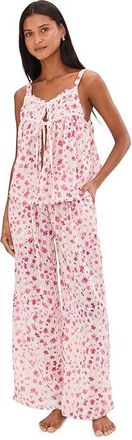 Free People Talk Tonight Set Womens Sets Berry Combo : MD, Cotton