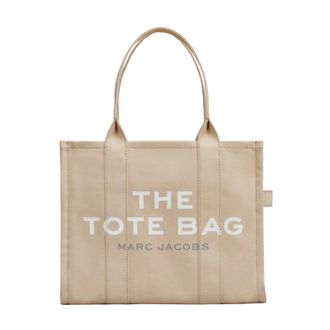 Marc Jacobs De Grote Tote Bag - Dames - Tassen - Beige - Maat: ONE Size Katoen