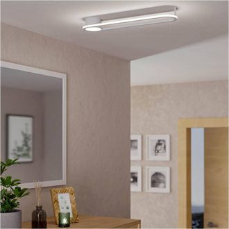 Loops Sleek Modern White LED Ceiling Light for Contemporary Indoor Spaces