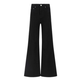 Ami Jeans, Dames, Zwart, W28, Katoen, Flare Fit Jeans