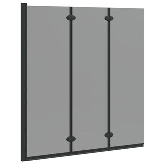 vidaXL Enclosure De Ducha Negro 130 X 138 Cm Vidrio Esg Y Aluminio Vidaxl