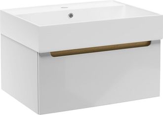 Puma Naturel Mueble De Ba&ntilde;o Con Lavabo Naturel Stilla 60x30x45 Cm, Blanco (stillad06007u2)