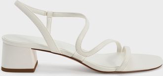 Charles & Keith Arden Wavy Slingback Sandals