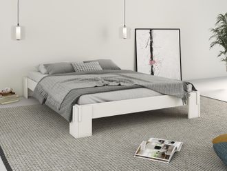 HOME AFFAIRE Futonbett »ZEN zertifiziertes Massivholz (Kiefer)« Massivholzbett, zeitlos elegant