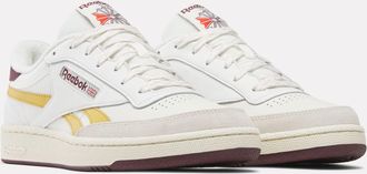 Reebok Classic Sneaker REEBOK CLASSIC CLUB C REVENGE, Damen, Gr. 42,5, chalk, gritgold, schwarzcherry, Leder, Synthetik, Textil, Schuhe Sneaker