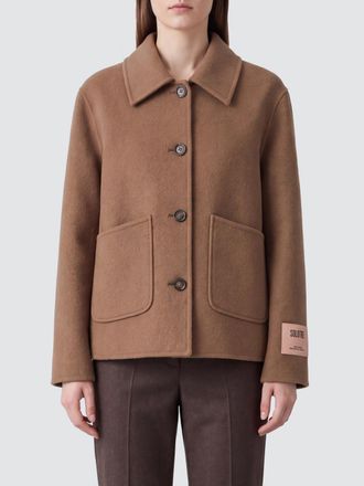 SOLOTRE Coat Woman color Camel