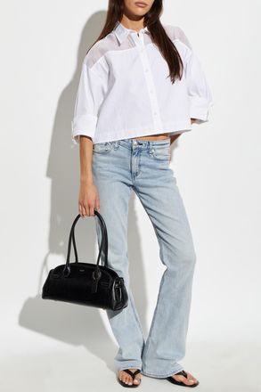 Rag & Bone Flared Leg Jeans, Womens, Blue