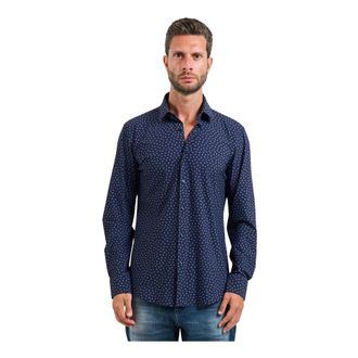 HUGO BOSS Blauw Overhemd voor Mannen - Heren - Casual Overhemden - Blauw - M - Overhemden